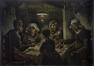 Van Gogh's Potato Eaters Early Painting
