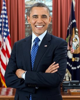 Portrait of President Barack Obama