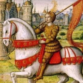 Joan of Arc on a horse