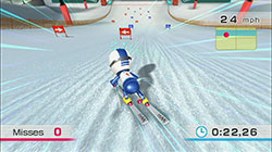 Skiing with Wii Fit Game