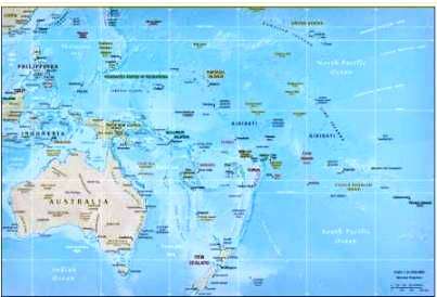 Map of Oceania