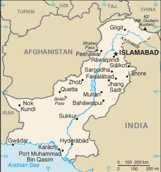 What are the most common physical features of Pakistan?