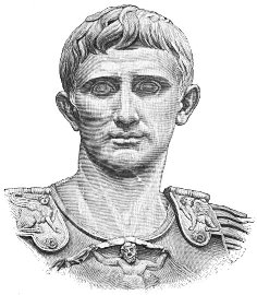 Portrait of Roman emperor Augustus