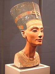 Famous bust of Queen Nefertiti