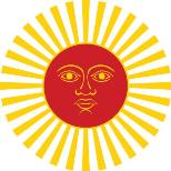 Pic of Inti the Sun God of the Inca