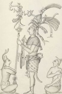 Drawing of a Mayan ruler