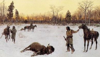 Bison hunt