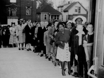 WW2 rationing line