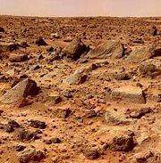 Mars Rocks on Surface