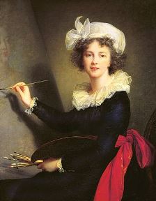 Elisabeth Le Brun self portrait of her painting