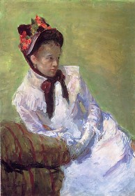 Mary Cassatt self-portrait painting