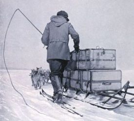 Sled on the way to the South Pole