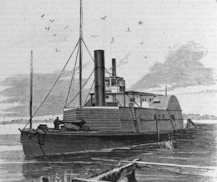 Drawing of the gun-boat Planter