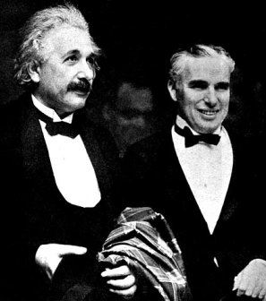 Einstein and Charlie Chaplin