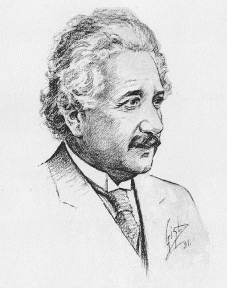 Sketch of Albert Einstein