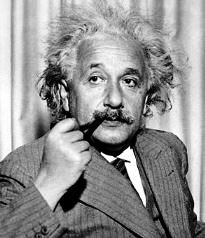 Picture of Einstein with cigar