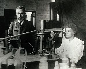 Marie Curie and her husband Pierre