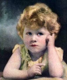 Elizabeth as a young child