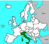 Italy Europe Map 
