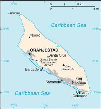 Country of Aruba Map