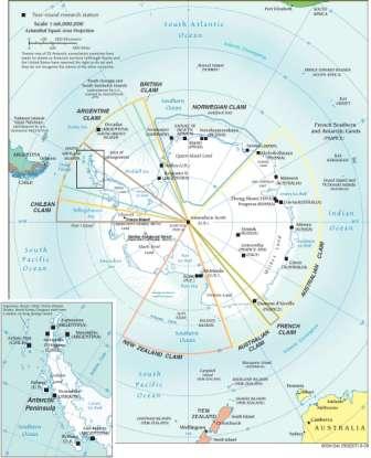 Map of Antarctica