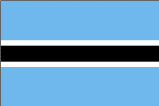 Country of Botswana Flag
