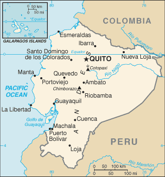 Country of Ecuador Map