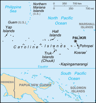 Country of Micronesia, Federated States of Map