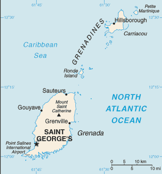 Country of Grenada Map