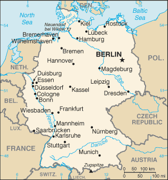 Country of Germany Map