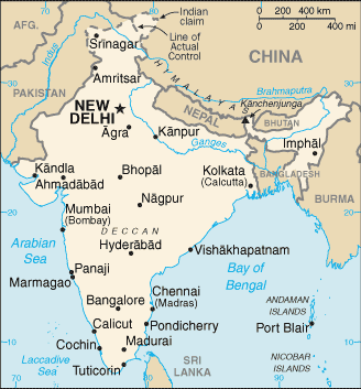 Country of India Map