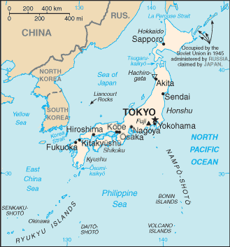 Country of Japan Map
