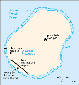 Country of Nauru Map