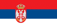 Country of Serbia Flag