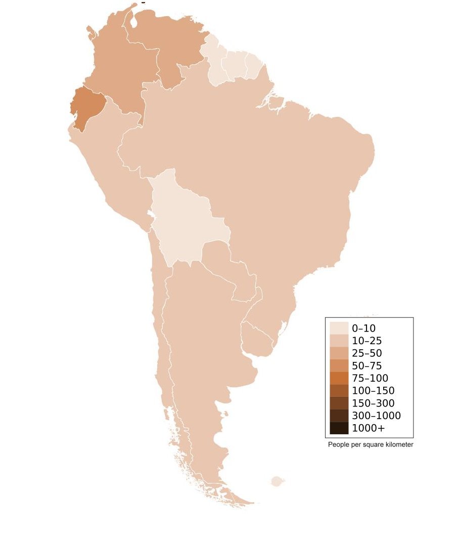 South America Map - Countries and Cities - GIS Geography