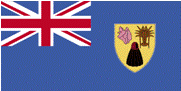 Country of Turks and Caicos Islands Flag