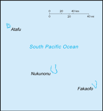 Country of Tokelau Map