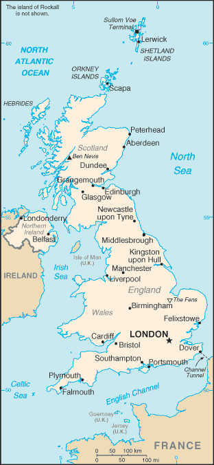 Country of United Kingdom Map