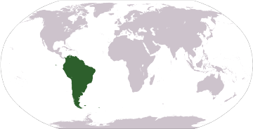 Topography of South America