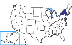 Location of New York State