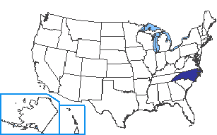 Location of North Carolina State