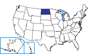 Location of North Dakota State