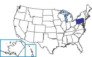 Location of Pennsylvania State