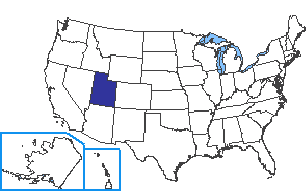 Location of Utah State