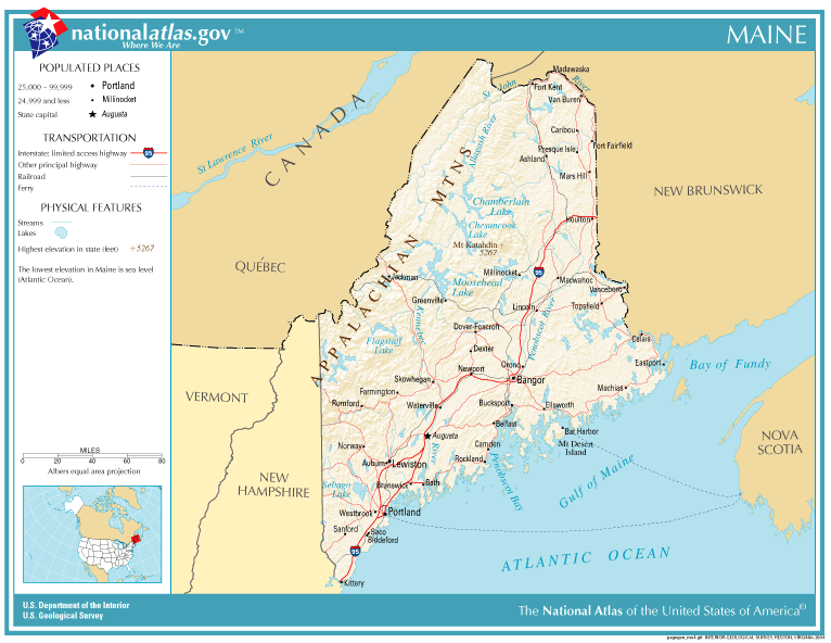 United States Geography for Kids: Maine