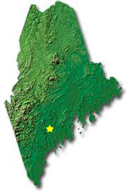 geographical map of maine