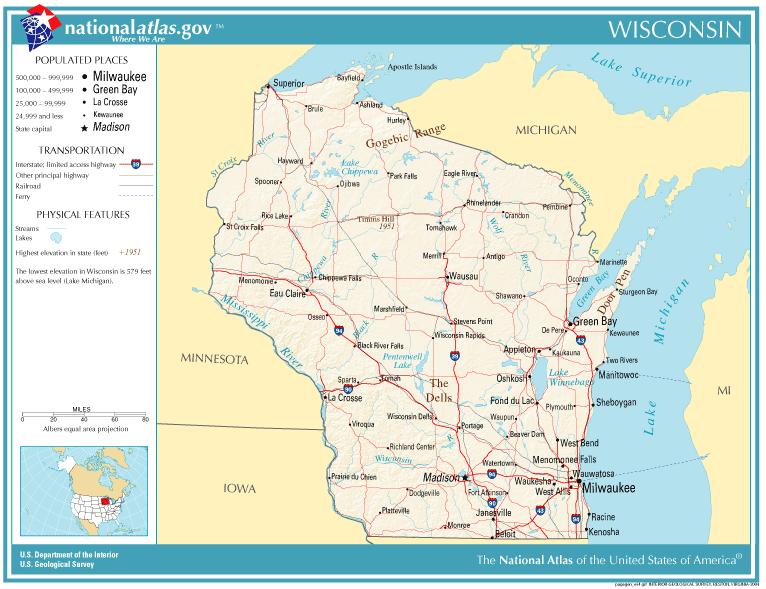 United States Geography for Kids: Wisconsin