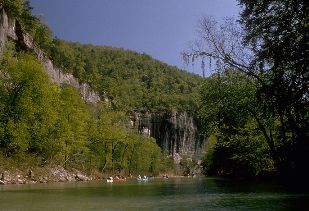 The Buffalo River in the Ozark Mountains