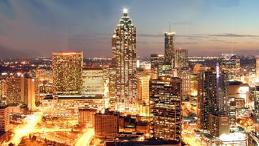 Atlanta, Georgia at night