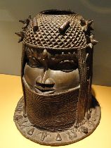 Bronze sculpture of an African Woman's Head